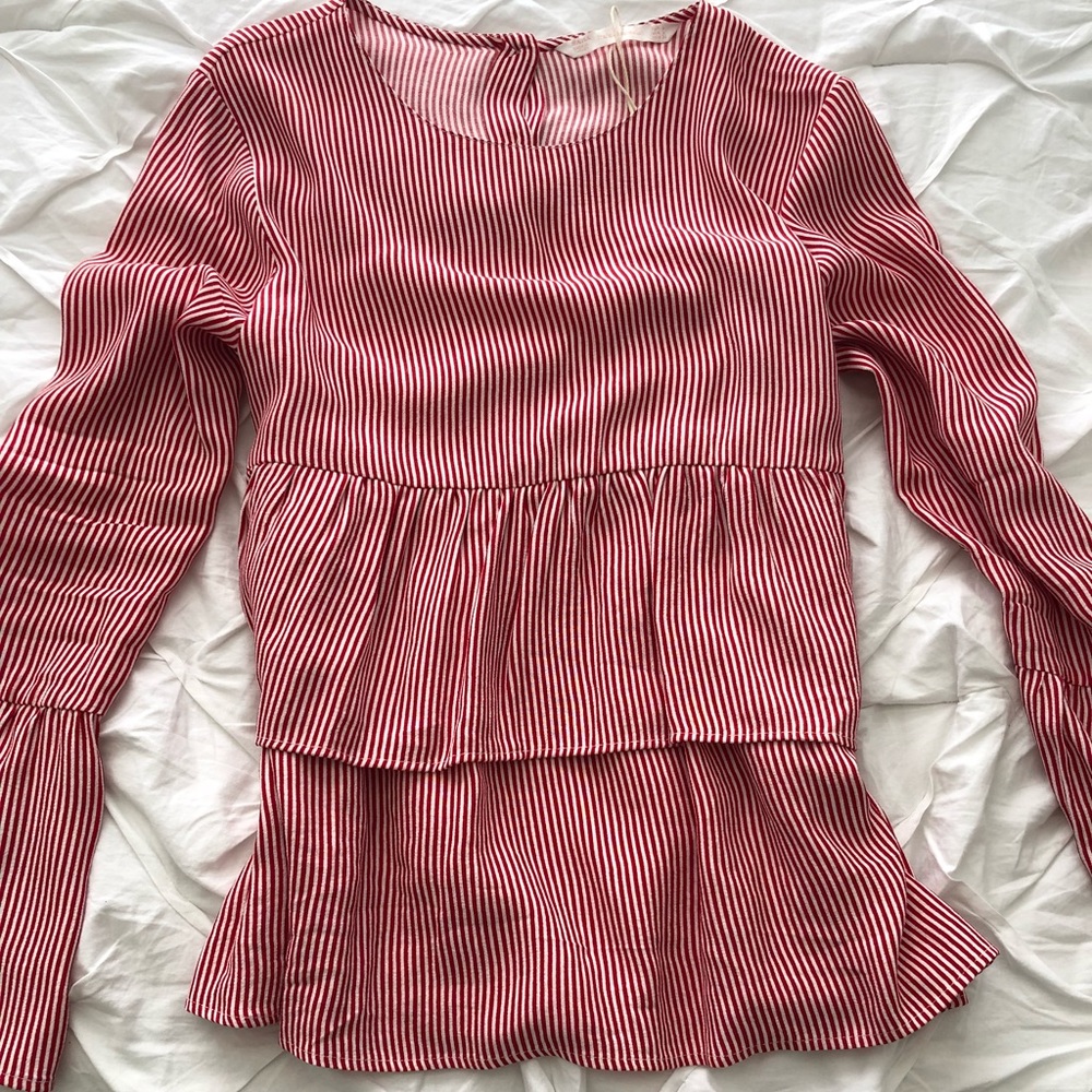 Zara stripped blouse
